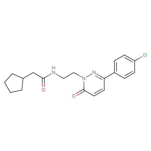 N-{2-[3-(4-chlorophenyl)-6-oxo-1,6-dihydropyridazin-1-yl]ethyl}-2-cyclopentylacetamide