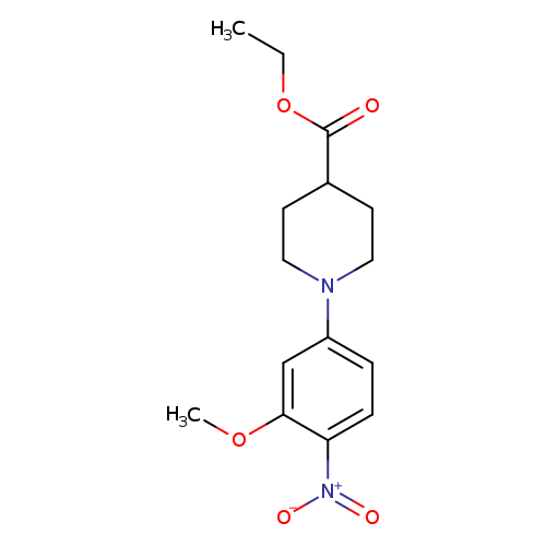 Ethyl 1-(3-methoxy-4-nitrophenyl)piperidine-4-carboxylate