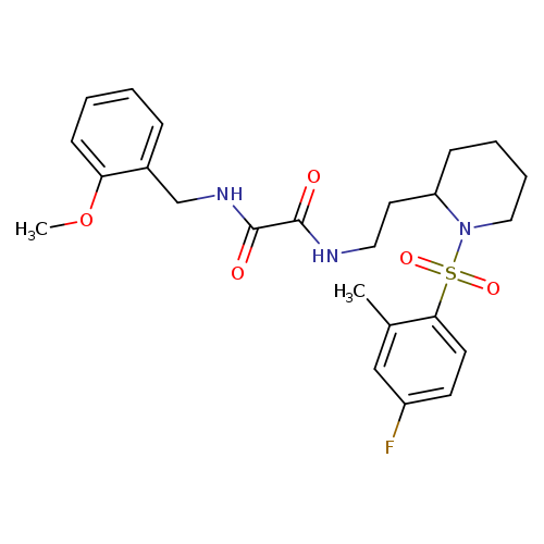 N-{2-[1-(4-fluoro-2-methylbenzenesulfonyl)piperidin-2-yl]ethyl}-N'-[(2-methoxyphenyl)methyl]ethanediamide