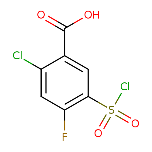 Benzoic acid, 2-chloro-5-(chlorosulfonyl)-4-fluoro-