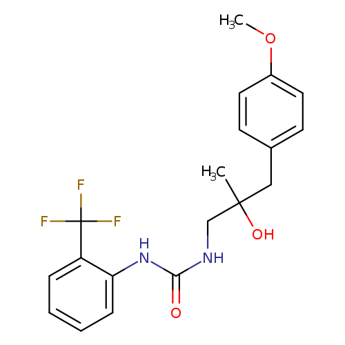 1-[2-hydroxy-3-(4-methoxyphenyl)-2-methylpropyl]-3-[2-(trifluoromethyl)phenyl]urea