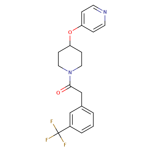 1-[4-(pyridin-4-yloxy)piperidin-1-yl]-2-[3-(trifluoromethyl)phenyl]ethan-1-one