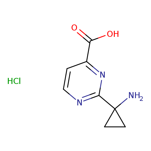 2-(1-aminocyclopropyl)pyrimidine-4-carboxylicacidhydrochloride