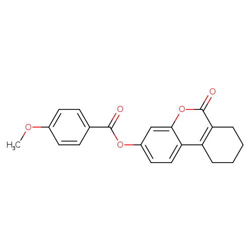6-oxo-6H,7H,8H,9H,10H-cyclohexa[c]chromen-3-yl 4-methoxybenzoate