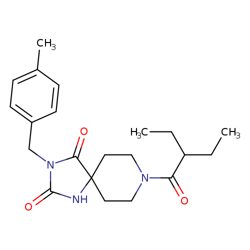 8-(2-ethylbutanoyl)-3-[(4-methylphenyl)methyl]-1,3,8-triazaspiro[4.5]decane-2,4-dione