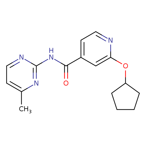 2-(cyclopentyloxy)-N-(4-methylpyrimidin-2-yl)pyridine-4-carboxamide