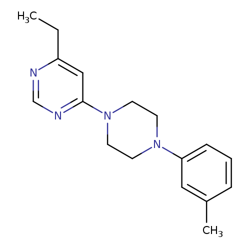 4-ethyl-6-[4-(3-methylphenyl)piperazin-1-yl]pyrimidine