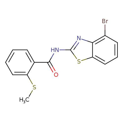 N-(4-bromo-1,3-benzothiazol-2-yl)-2-(methylsulfanyl)benzamide