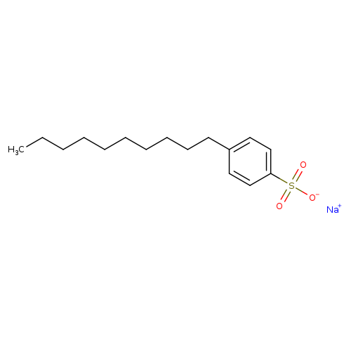 sodium p-decylbenzenesulphonate