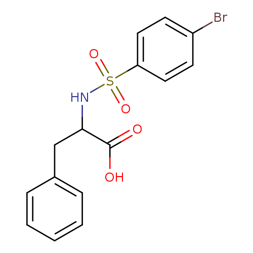 2-([(4-BROMOPHENYL)SULFONYL]AMINO)-3-PHENYLPROPANOIC ACID