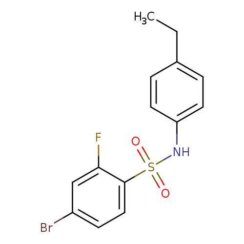 4-bromo-N-(4-ethylphenyl)-2-fluorobenzenesulfonamide