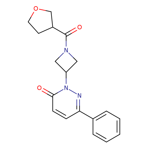 2-[1-(oxolane-3-carbonyl)azetidin-3-yl]-6-phenyl-2,3-dihydropyridazin-3-one