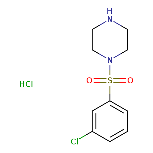1-(3-chlorobenzenesulfonyl)piperazine hydrochloride