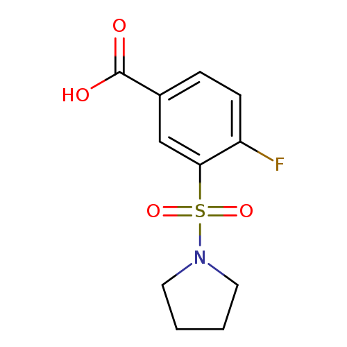 4-Fluoro-3-(pyrrolidin-1-ylsulfonyl)benzoic acid