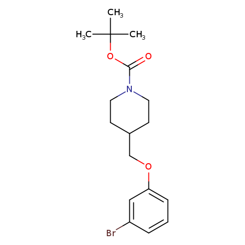 1-Piperidinecarboxylic acid, 4-[(3-bromophenoxy)methyl]-, 1,1-dimethylethyl ester