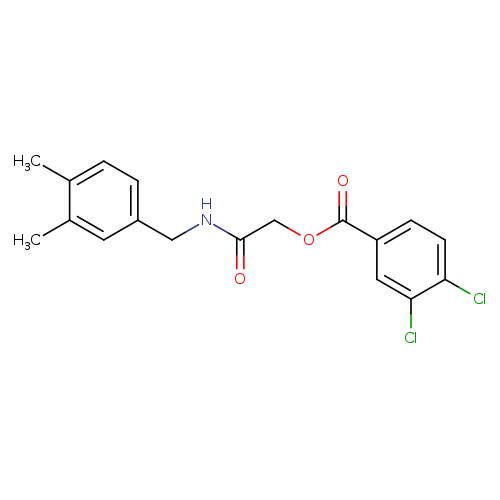 {[(3,4-dimethylphenyl)methyl]carbamoyl}methyl 3,4-dichlorobenzoate