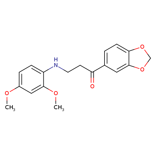 1-(Benzo[d][1,3]dioxol-5-yl)-3-((2,4-dimethoxyphenyl)amino)propan-1-one