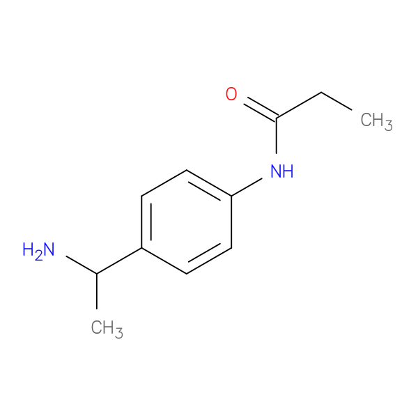 N-[4-(1-aminoethyl)phenyl]propanamide