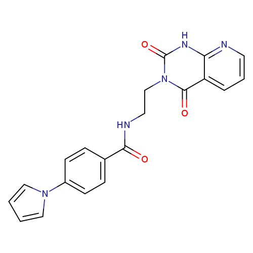 N-(2-{2,4-dioxo-1H,2H,3H,4H-pyrido[2,3-d]pyrimidin-3-yl}ethyl)-4-(1H-pyrrol-1-yl)benzamide