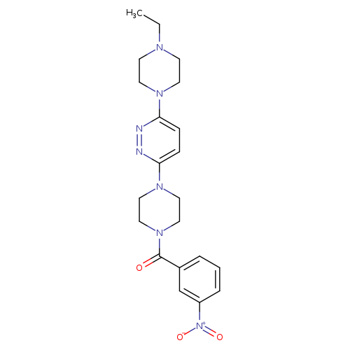 3-(4-ethylpiperazin-1-yl)-6-[4-(3-nitrobenzoyl)piperazin-1-yl]pyridazine