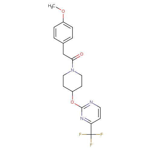 2-(4-methoxyphenyl)-1-(4-{[4-(trifluoromethyl)pyrimidin-2-yl]oxy}piperidin-1-yl)ethan-1-one