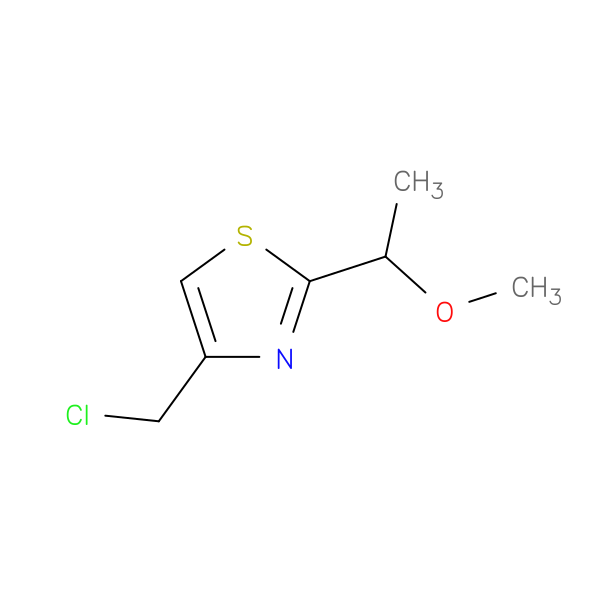 4-(chloromethyl)-2-(1-methoxyethyl)-1,3-thiazole