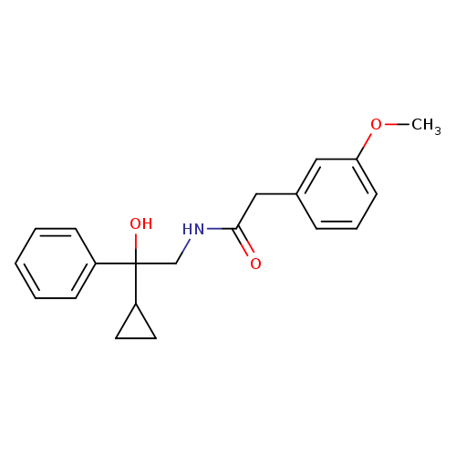 N-(2-cyclopropyl-2-hydroxy-2-phenylethyl)-2-(3-methoxyphenyl)acetamide