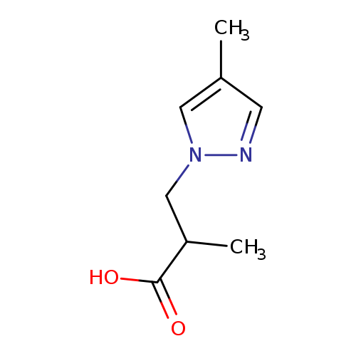 2-Methyl-3-(4-methyl-1h-pyrazol-1-yl)propanoic acid