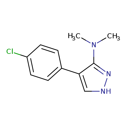 4-(4-chlorophenyl)-N,N-dimethyl-1H-pyrazol-3-amine