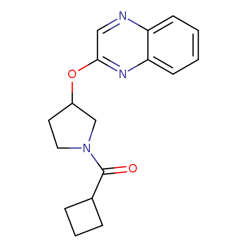 2-[(1-cyclobutanecarbonylpyrrolidin-3-yl)oxy]quinoxaline