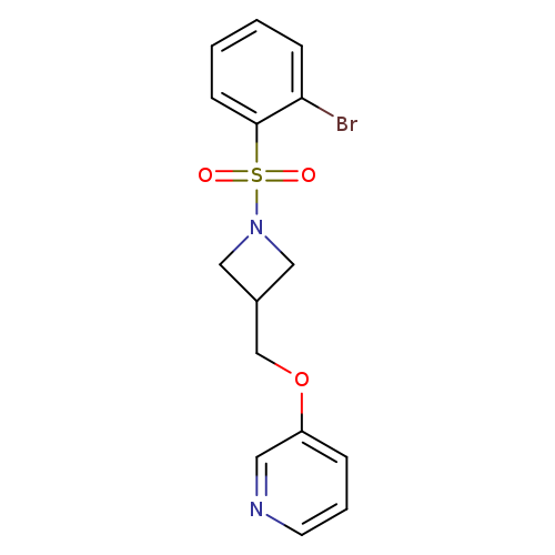 3-{[1-(2-bromobenzenesulfonyl)azetidin-3-yl]methoxy}pyridine