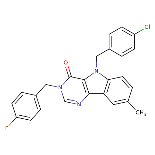 5-[(4-chlorophenyl)methyl]-3-[(4-fluorophenyl)methyl]-8-methyl-3H,4H,5H-pyrimido[5,4-b]indol-4-one