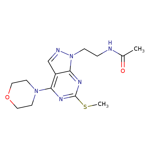 N-{2-[6-(methylsulfanyl)-4-(morpholin-4-yl)-1H-pyrazolo[3,4-d]pyrimidin-1-yl]ethyl}acetamide