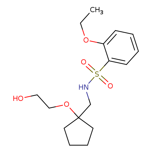 2-ethoxy-N-{[1-(2-hydroxyethoxy)cyclopentyl]methyl}benzene-1-sulfonamide