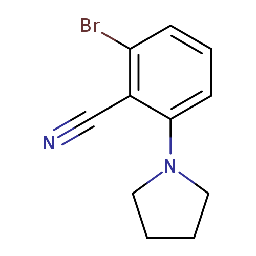 2-Bromo-6-pyrrolidinobenzonitrile