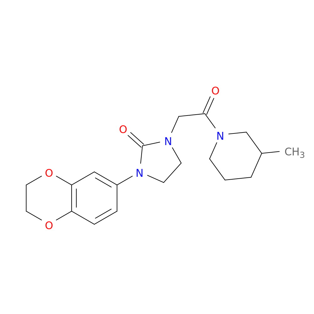 1-(2,3-dihydro-1,4-benzodioxin-6-yl)-3-[2-(3-methylpiperidin-1-yl)-2-oxoethyl]imidazolidin-2-one