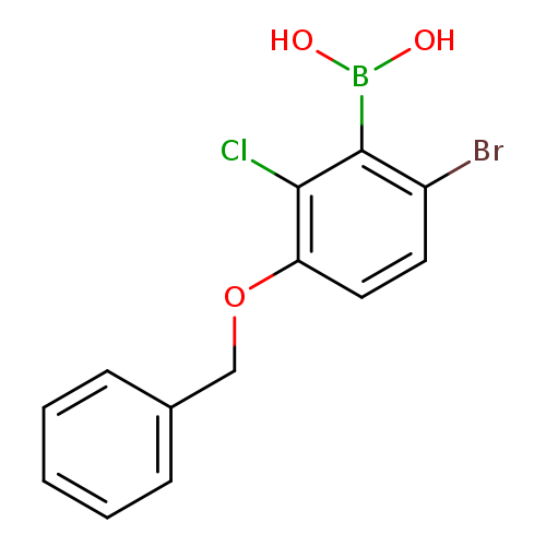 2-Chloro-3-benzyloxy-6-bromophenylboronic acid