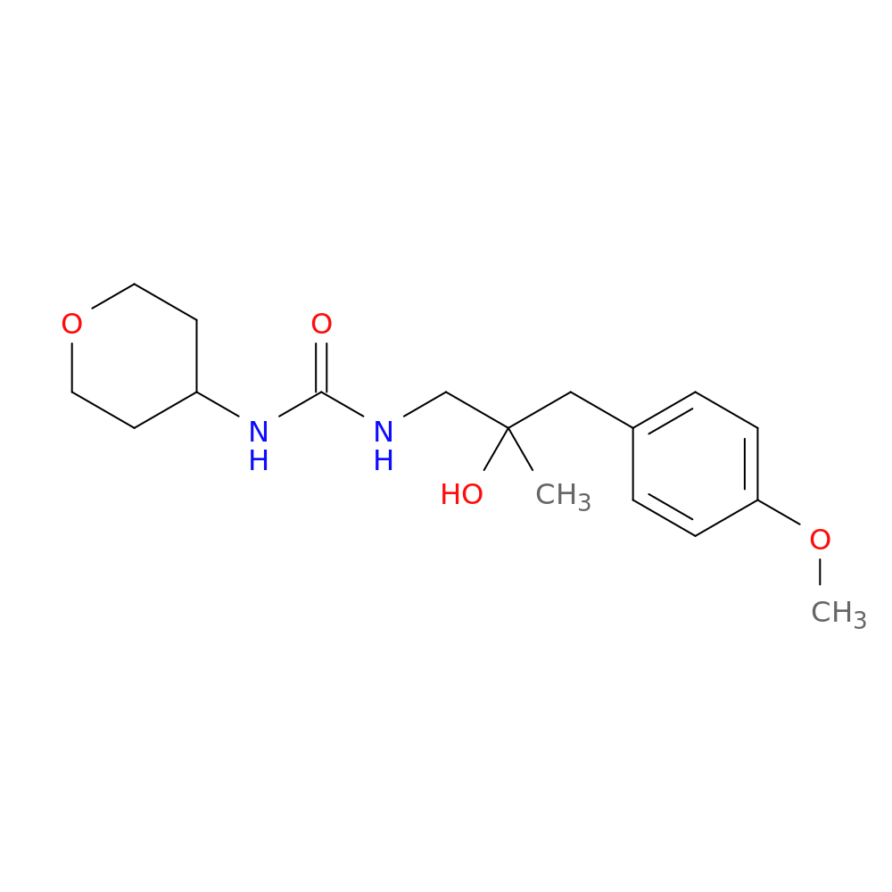 1-[2-hydroxy-3-(4-methoxyphenyl)-2-methylpropyl]-3-(oxan-4-yl)urea