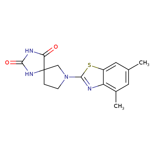 7-(4,6-dimethyl-1,3-benzothiazol-2-yl)-1,3,7-triazaspiro[4.4]nonane-2,4-dione