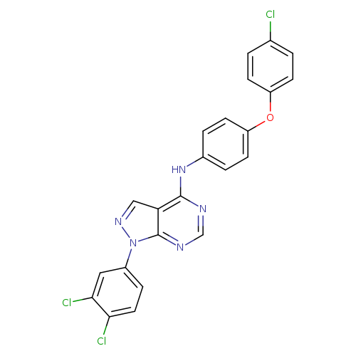 N-[4-(4-chlorophenoxy)phenyl]-1-(3,4-dichlorophenyl)-1H-pyrazolo[3,4-d]pyrimidin-4-amine