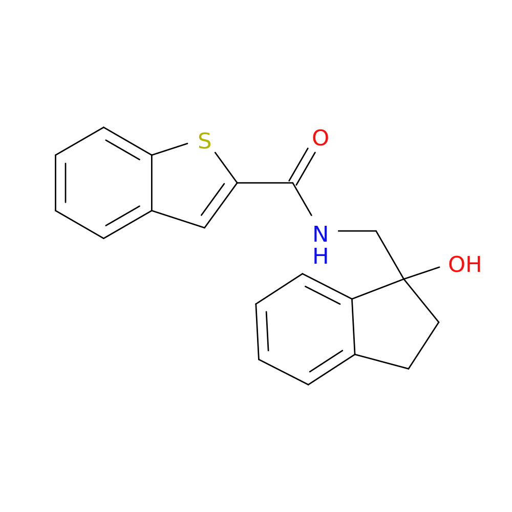 N-[(1-hydroxy-2,3-dihydro-1H-inden-1-yl)methyl]-1-benzothiophene-2-carboxamide
