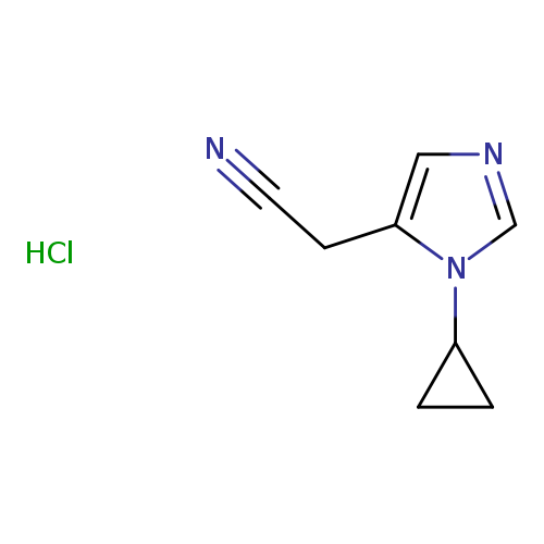 2-(1-cyclopropyl-1H-imidazol-5-yl)acetonitrile hydrochloride