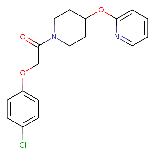 2-(4-chlorophenoxy)-1-[4-(pyridin-2-yloxy)piperidin-1-yl]ethan-1-one