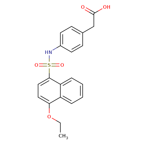 2-[4-(4-ethoxynaphthalene-1-sulfonamido)phenyl]acetic acid