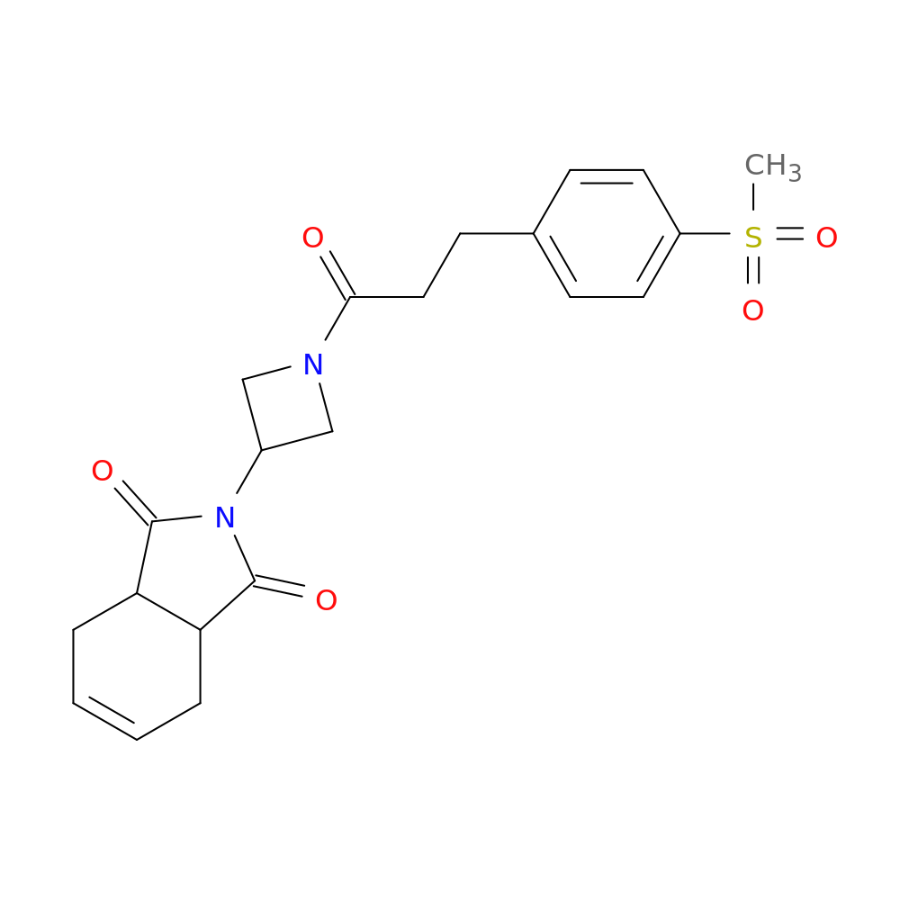 2-{1-[3-(4-methanesulfonylphenyl)propanoyl]azetidin-3-yl}-2,3,3a,4,7,7a-hexahydro-1H-isoindole-1,3-dione