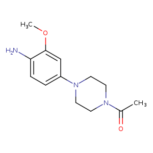 1-​Acetyl-​4-​(4-​amino-​3-​methoxyphenyl)​piperazine