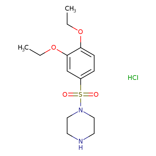 1-(3,4-diethoxybenzenesulfonyl)piperazine hydrochloride