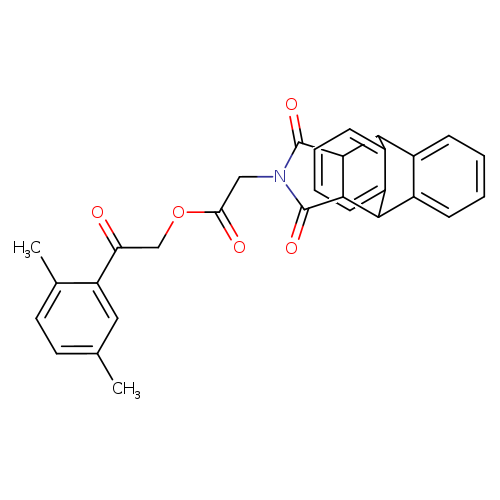 2-(2,5-dimethylphenyl)-2-oxoethyl (16,18-dioxo-17-azapentacyclo[6.6.5.0~2,7~.0~9,14~.0~15,19~]nonadeca-2,4,6,9,11,13-hexaen-17-yl)acetate