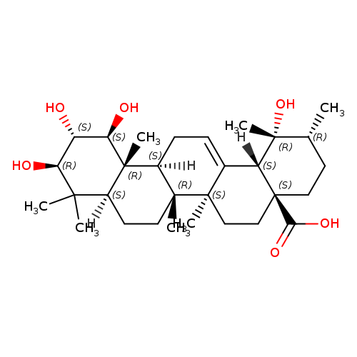 1,2,3,19-Tetrahydroxy-12-ursen-28-oic acid
