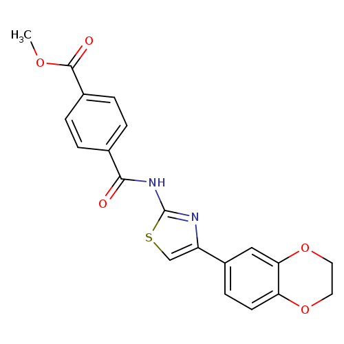 methyl 4-{[4-(2,3-dihydro-1,4-benzodioxin-6-yl)-1,3-thiazol-2-yl]carbamoyl}benzoate